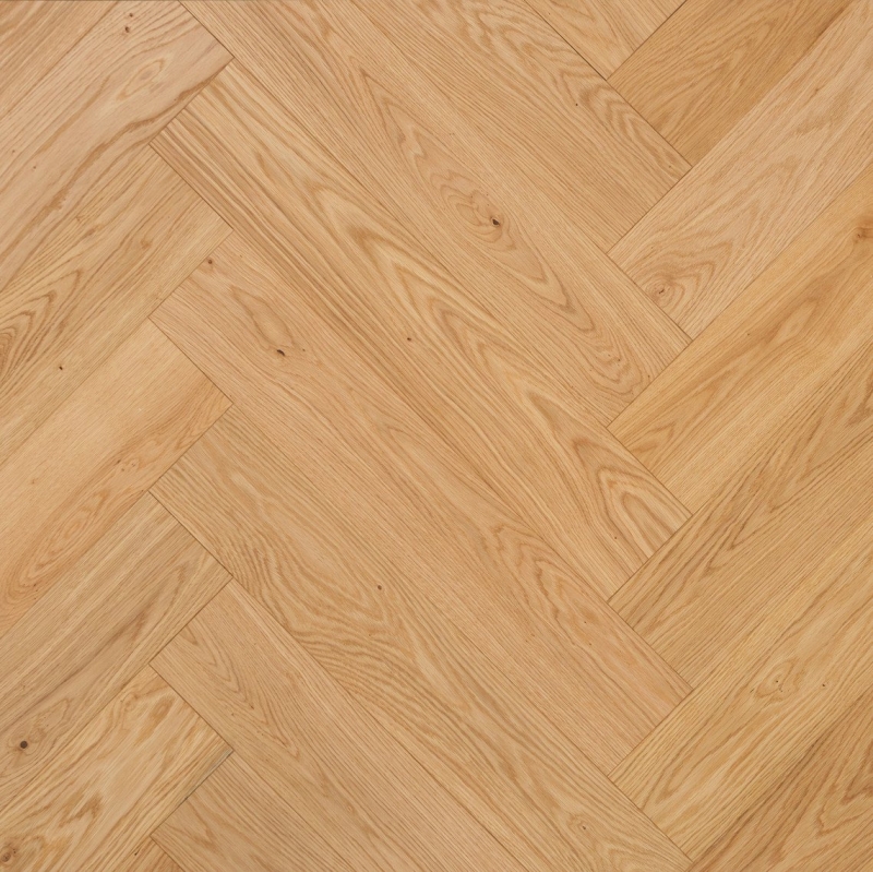 Brilliands Flooring Fertigparkett 2-Schicht Eiche Fischgrät - Eiche Natur naturbelassen