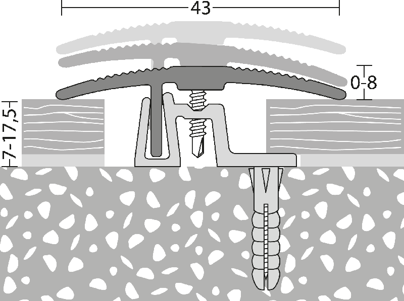 Prinz - PS 400 Übergangsprofil Nr. 400, 43 mm