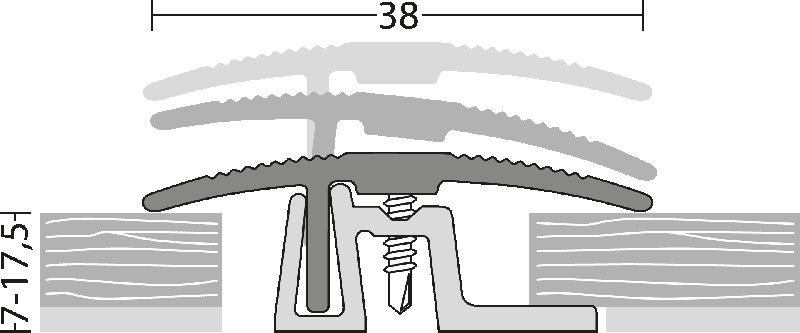 Prinz - PS 400 Übergangsprofil Nr. 401, 38 mm