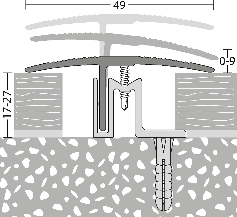 Prinz - PS 400 XXL Übergangsprofil Nr. 410, 49 mm
