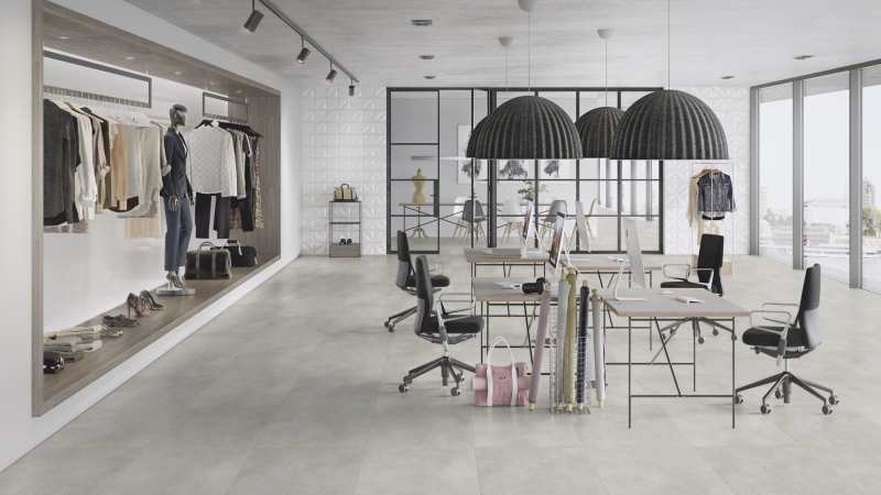 Objectflor Expona Design Wet Cement 9135 Designfliese