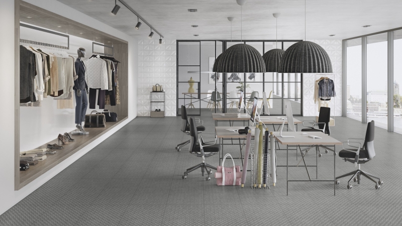 Objectflor Expona Design Grey Treadplate 9142 Designboden