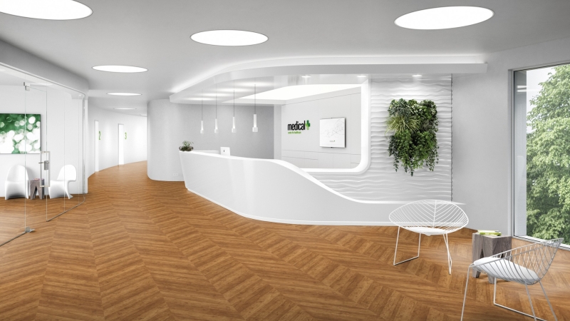 Objectflor Expona Flow Reclaimed Chevron 9830 Designboden Bahnware