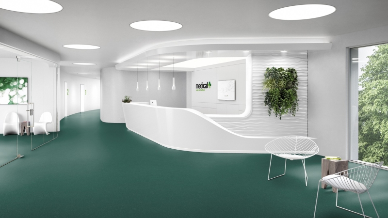 Objectflor Expona Flow Teal 9851 Designboden Bahnware