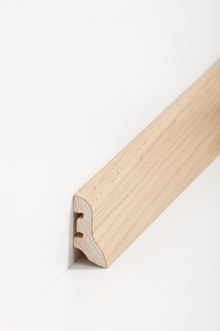 Südbrock Holzfußleiste zum Clipsen, 20 x 40 mm, Holzkern mit Echtholz furniert