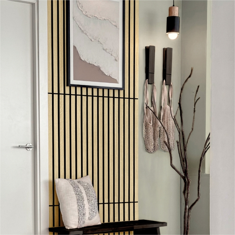 acous Wandpaneele COMPACT Eiche hellbraun