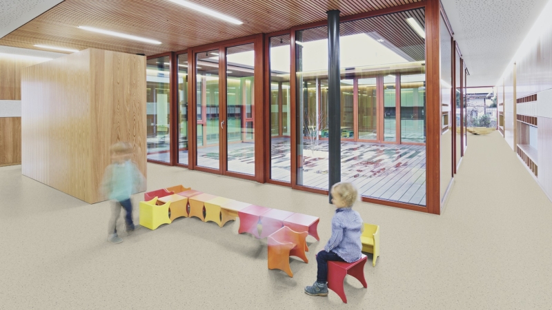 Kautschukboden noraplan stone Bahnenware - Farbe 6601