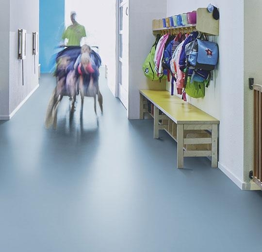 Forbo Marmoleum Walton - 3360 vintage blue Linoleum UNI Bahnenware 2,5 mm