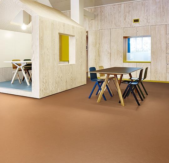 Forbo Marmoleum Walton - 3370 terracotta Linoleum UNI Bahnenware 2,5 mm