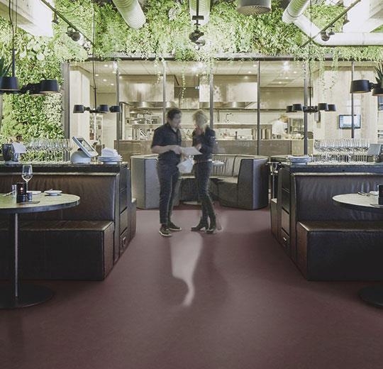 Forbo Marmoleum Walton - 3353 eggplant purple Linoleum UNI Bahnenware 2,5 mm