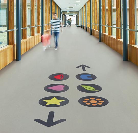 Forbo Marmoleum Concrete - 3724 orbit Linoleum UNI Bahnenware 2,5 mm