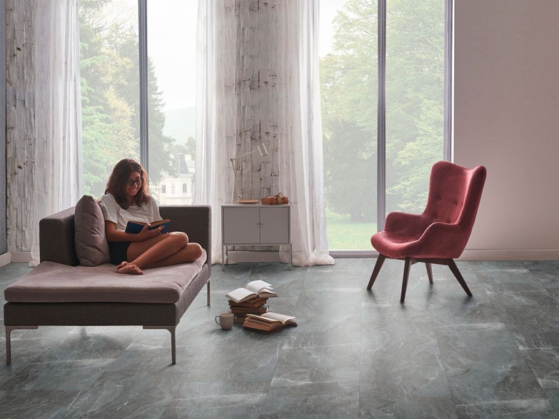 CHECK One - 2151 Windeck Marmor Fliese XL inkl. Trittschall Standard