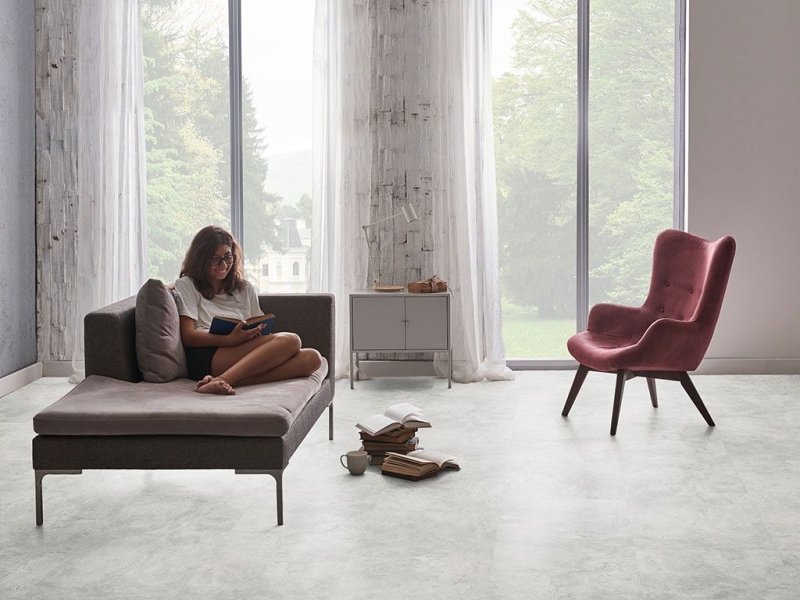 CHECK One - 2153 Rahdener Beton Fliese XL inkl. Trittschall Standard