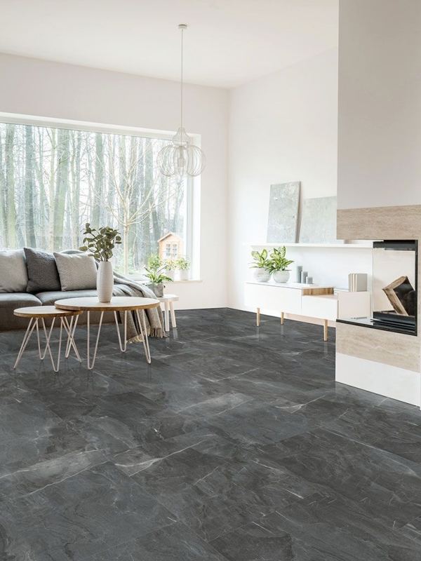 CHECK One - 2159 Levin Marmor Hochglanz-Fliese XL inkl. Trittschall Standard