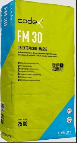 codex FM 30 Objektspachtelmasse - 25 kg