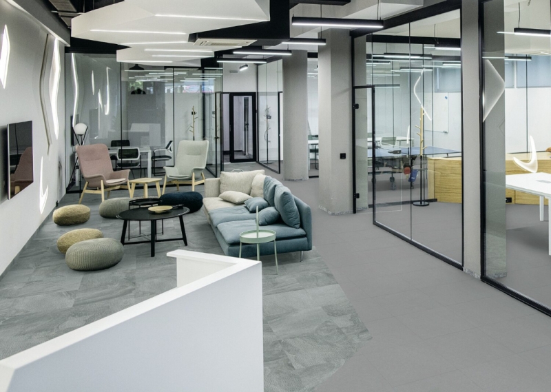 Gerflor Saga² - 1610 Oxyd Light Grey