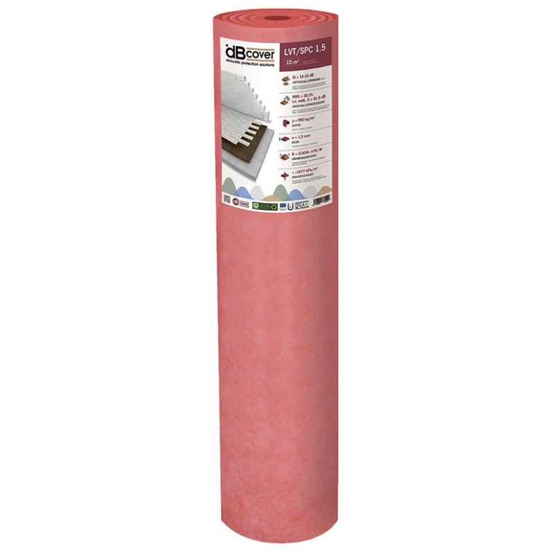 Unterlagsmatte / Trittschallmatte für Vinyl- und Designböden - dBcover 1.5 mm
