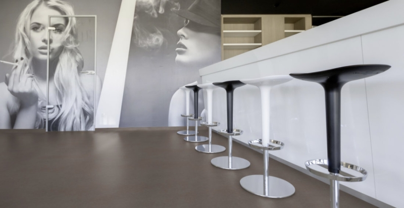 Gerflor DLW Lino Art Urban - 0553 Dark Concrete Grey