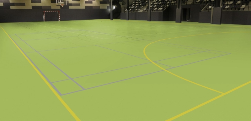 Gerflor DLW Colorette Sport Neocare 4 mm - 1132 Spicy Green Linoleum Bahnenware