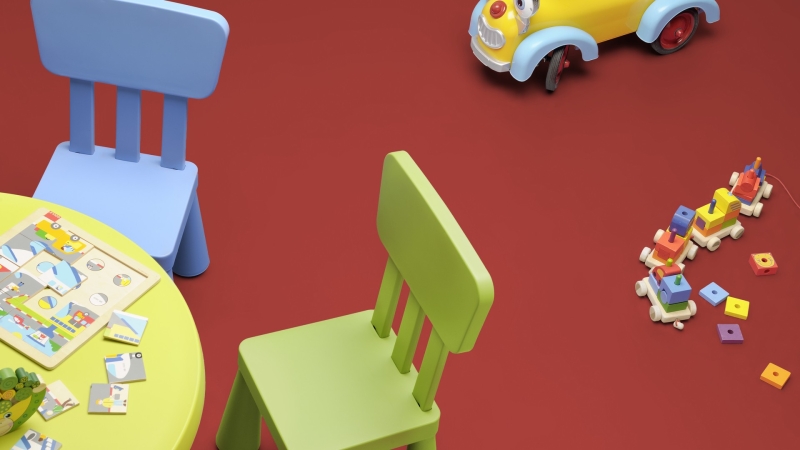 Gerflor DLW Uni Walton NEOCARE™ - 0010 Pompeji Red Linoleum Bahnware 2,5 mm