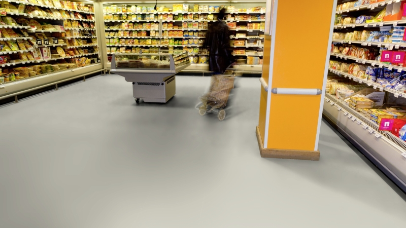 Gerflor DLW Uni Walton NEOCARE™ - 0059 Frost Grey Linoleum Bahnware 2,5 mm