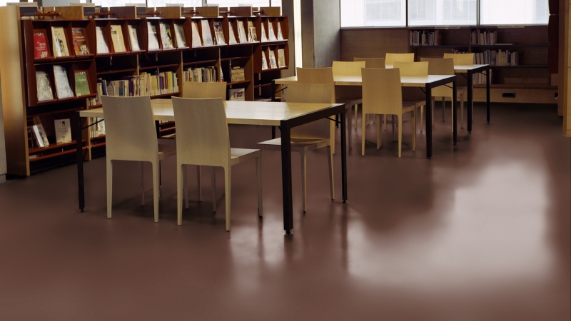 Gerflor DLW Uni Walton NEOCARE™ - 0060 Deep Brown Linoleum Bahnware 2,5 mm