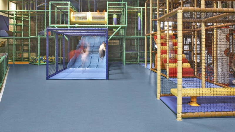 Gerflor DLW Marmorette LCH - 0023 Dusty Blue Linoleum Bahnenware