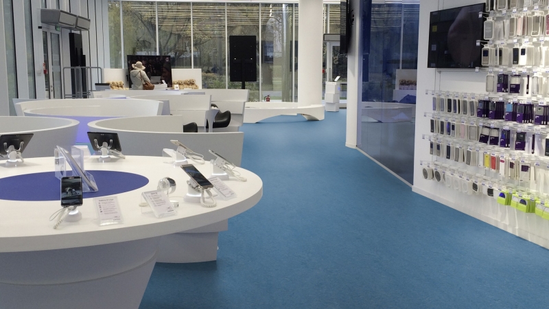 Gerflor DLW Marmorette NEOCARE™ 0026 Sky Blue Linoleum Bahnenware 2,5 mm