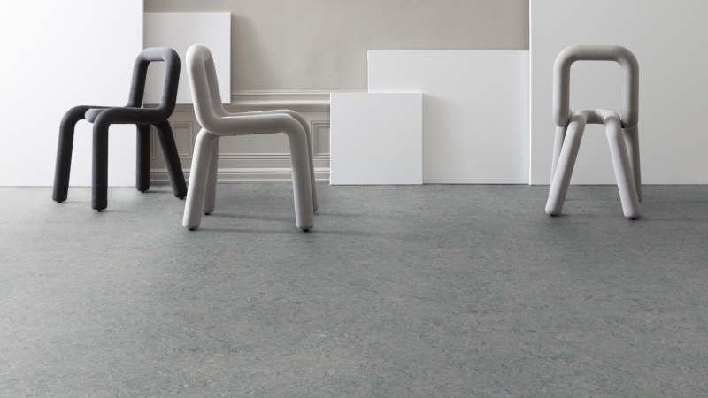 Gerflor DLW Marmorette NEOCARE™ 0053 Ice Grey Linoleum Bahnenware 2,5 mm