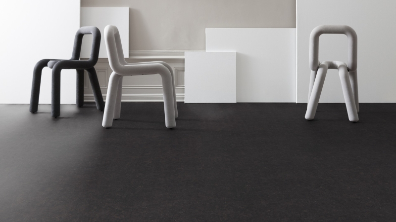 Gerflor DLW Marmorette Acoustic Plus 19 dB - 0096 Midnight Grey Bahnenware