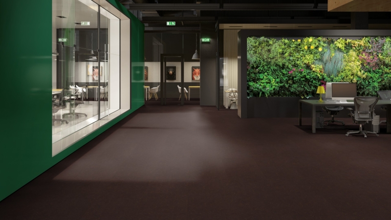 Gerflor DLW Marmorette NEOCARE™ 0108 Mokka Brown Linoleum Bahnenware 2,5 mm