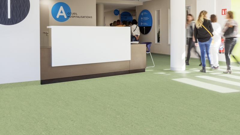 Gerflor DLW Marmorette NEOCARE™ 0130 Antique Green Linoleum Bahnenware 2,5 mm