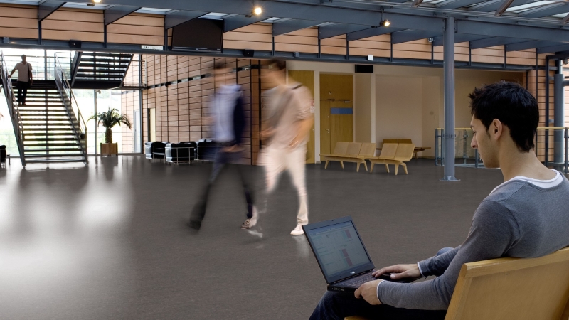 Gerflor DLW Marmorette NEOCARE™ 0158 Tabac Grey Linoleum Bahnenware 2,5 mm