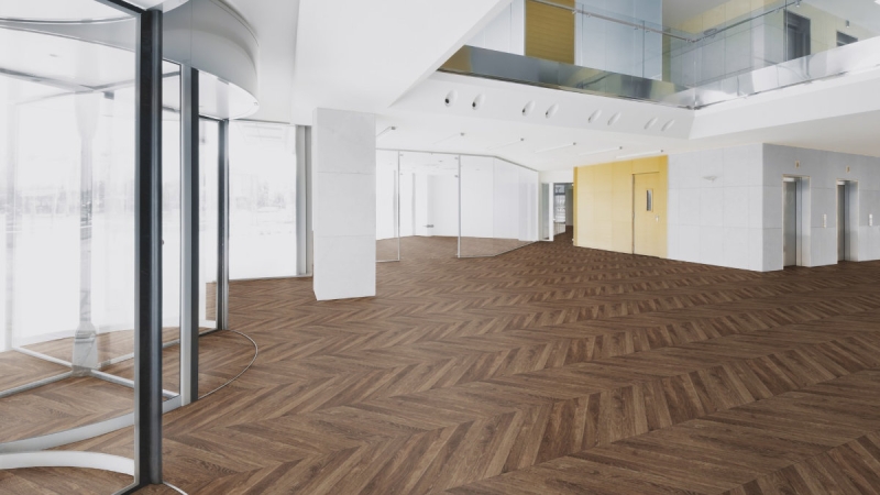 Forbo Flotex Naturals - autumn chevron 010072F