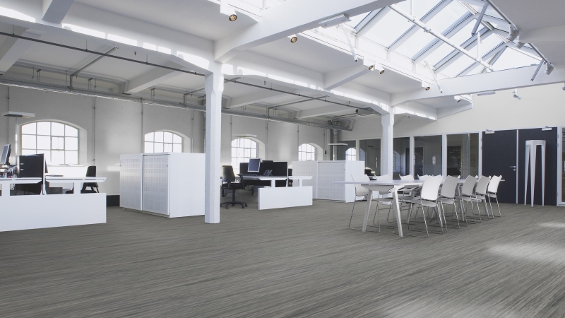 Forbo Marmoleum Striato - 5251 Black Glacier Linoleum Bahnenware 2,5 mm