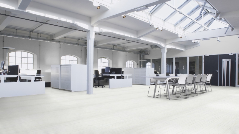 Forbo Marmoleum Striato - 5252 Ivory Shades Linoleum Bahnenware 2,5 mm