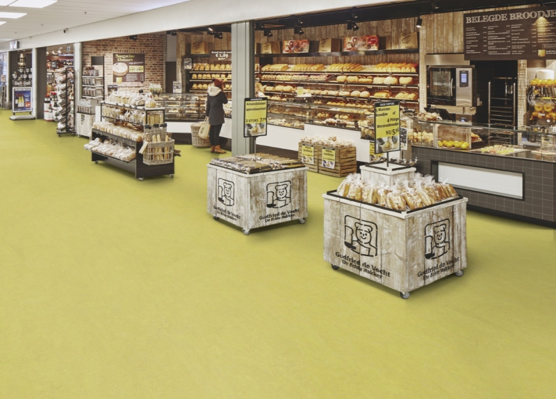 Forbo Marmoleum FRESCO - 3885 spring buds Linoleum Bahnenware 2,5 mm