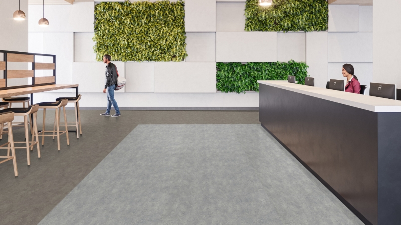 Forbo Marmoleum REAL - 2621 dove grey Linoleum Bahnenware 2,5 mm