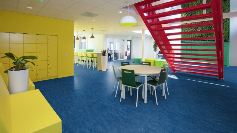 Forbo Marmoleum REAL - 3030 blue Linoleum Bahnenware 2,5 mm