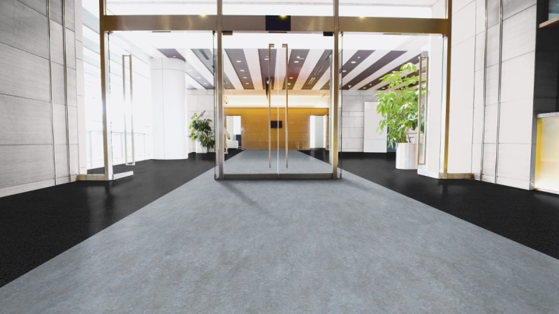 Forbo Marmoleum REAL - 3053 dove blue Linoleum Bahnenware 2,5 mm