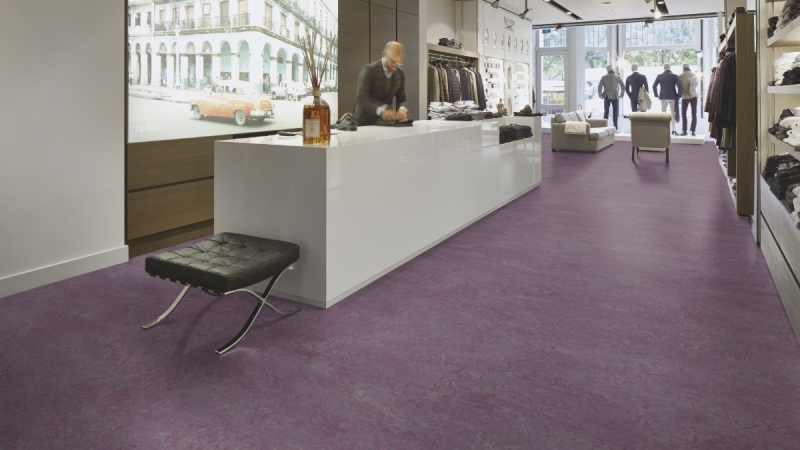 Forbo Marmoleum REAL - 3272 plum Linoleum Bahnenware 2,5 mm