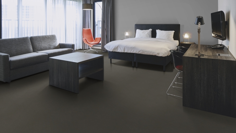 Forbo Marmoleum Cocoa - 3591 black tea Linoleum UNI Bahnenware 2,5 mm