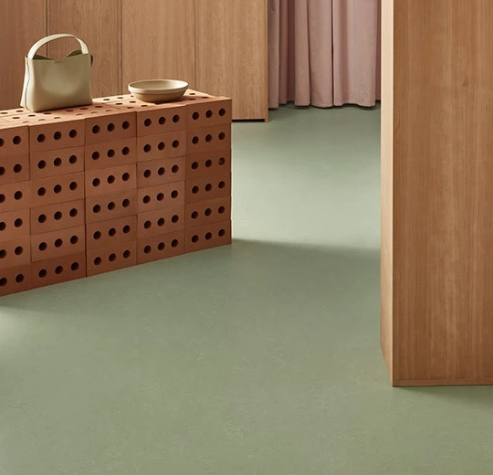 Forbo Marmoleum Concrete - 3750 pine forest Linoleum UNI Bahnenware 2,5 mm
