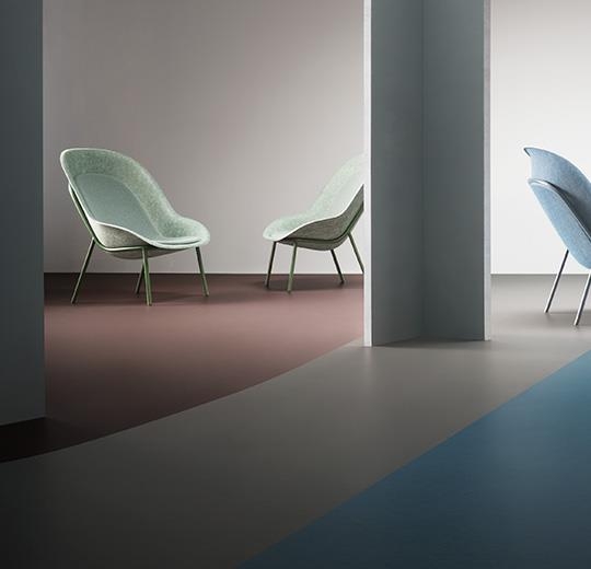 Forbo Marmoleum Walton - 3367 alloy Linoleum UNI Bahnenware 2,5 mm