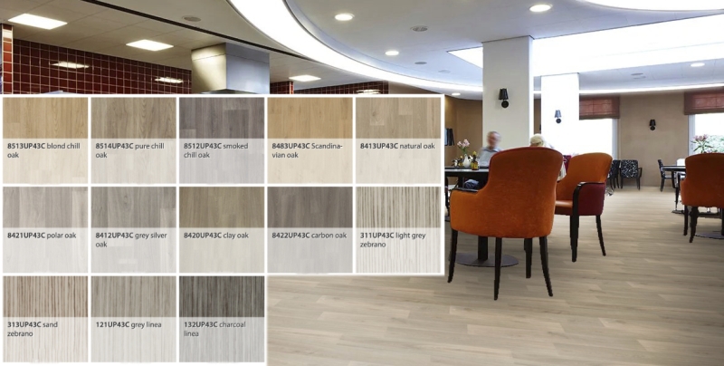 Forbo Modul'up Compact Wood - Bahnenware - 8421UP43C polar oak