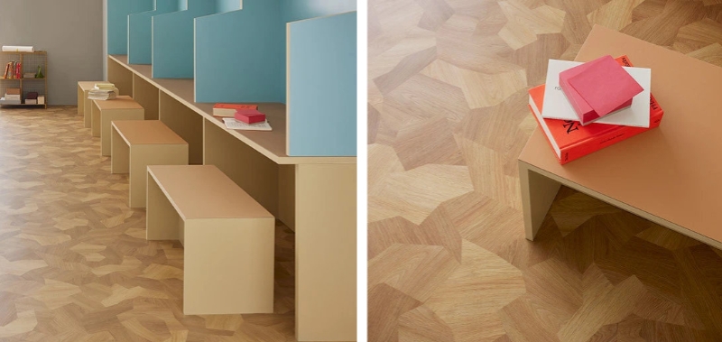 Forbo Sarlon Wood 15 dB / 19 dB - Akustikbelag - 98513T4315/19 contrasted shaped wood