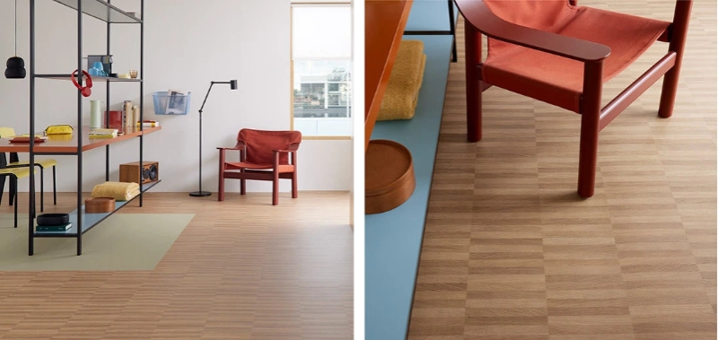 Forbo Sarlon Wood 15 dB / 19 dB - Akustikbelag - 98714T4315/19 golden industrial parquet