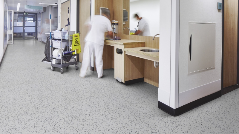 Forbo Sphera EC - Bahnenware - 450003 light neutral grey