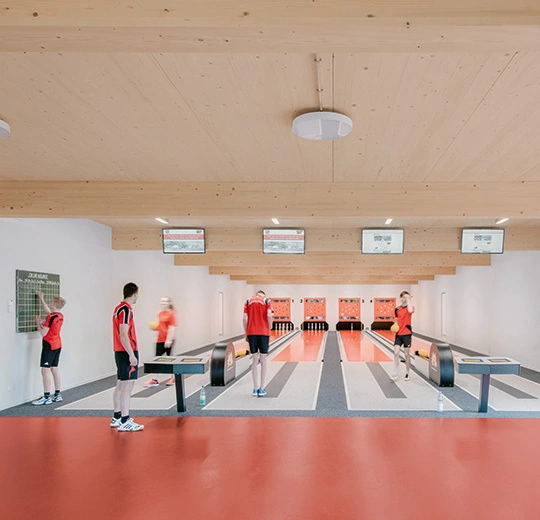 Forbo Marmoleum Sport - 83287 red Linoleum Bahnenware