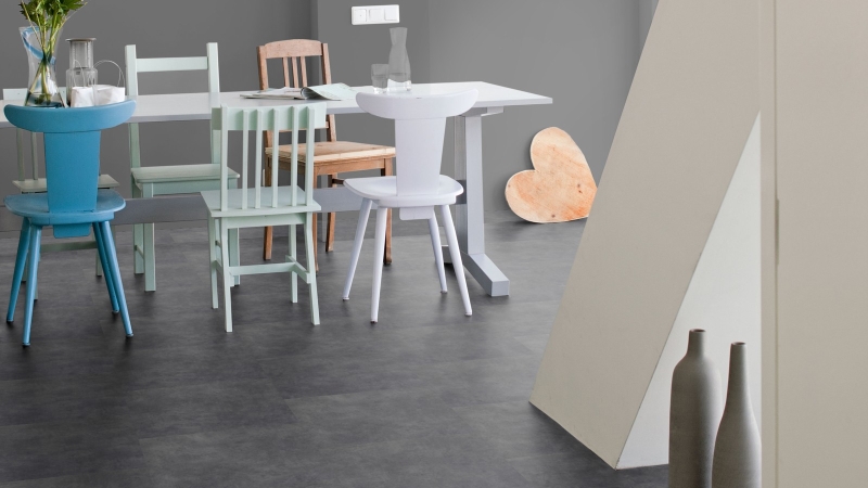 Forbo Allura Dryback | Material 0,40 | 62418DR4 charcoal concrete | 50 x 50 cm